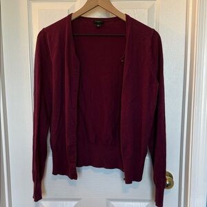 Ann Taylor Burgundy Women's Cardigan